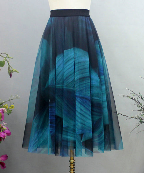 Tulle Layered Flare Skirt